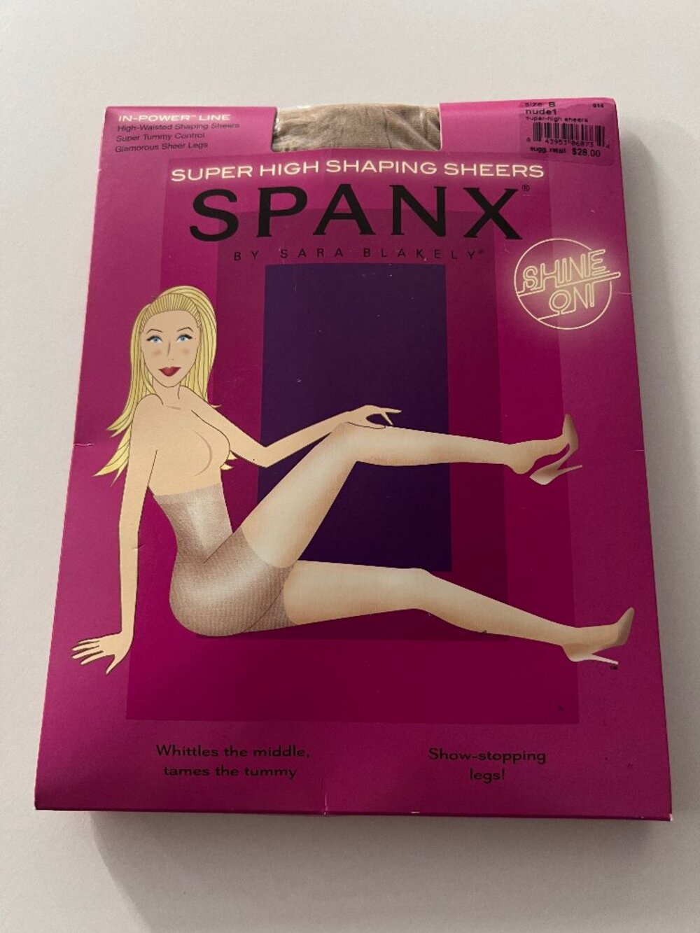 New In Package Super High Shaping Sheers Nude Size B $28